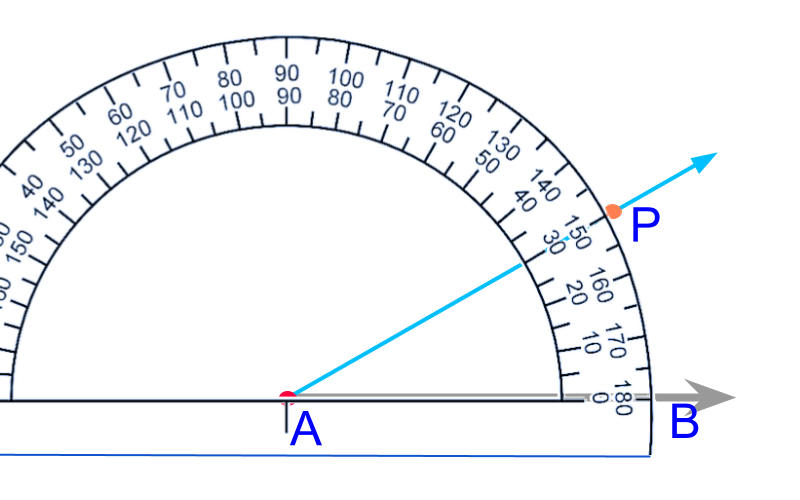 angle with protractor