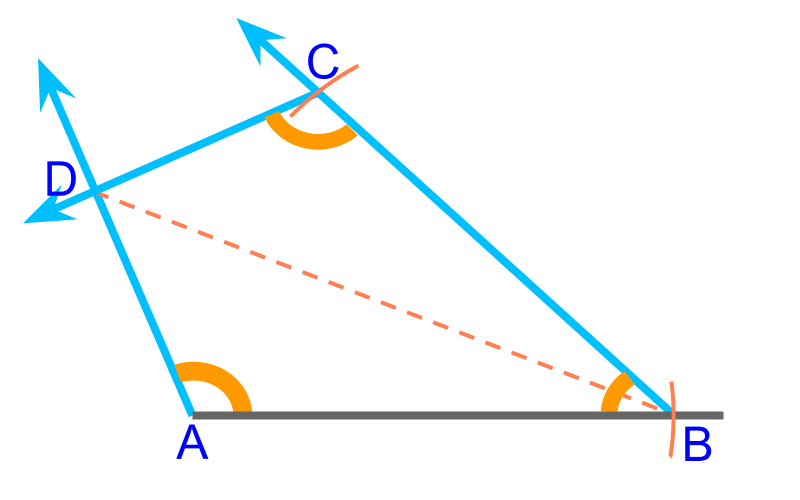 construction of kite with 1 side, and 2 angles
