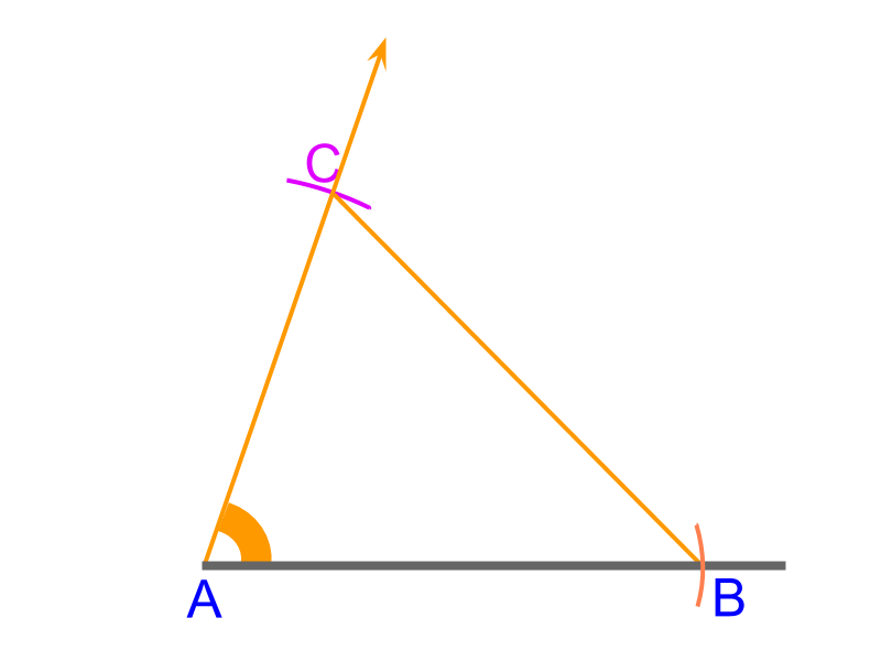 construction of triangle sas